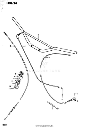 Handlebar - Control Cable Schematic