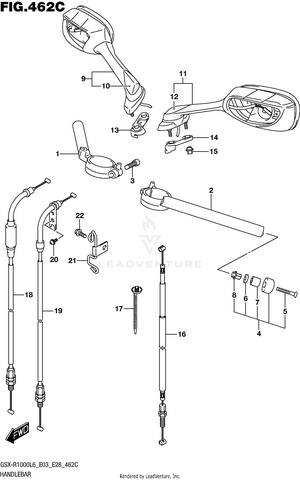 Handlebar (gsx-r1000l6 E33) Schematic