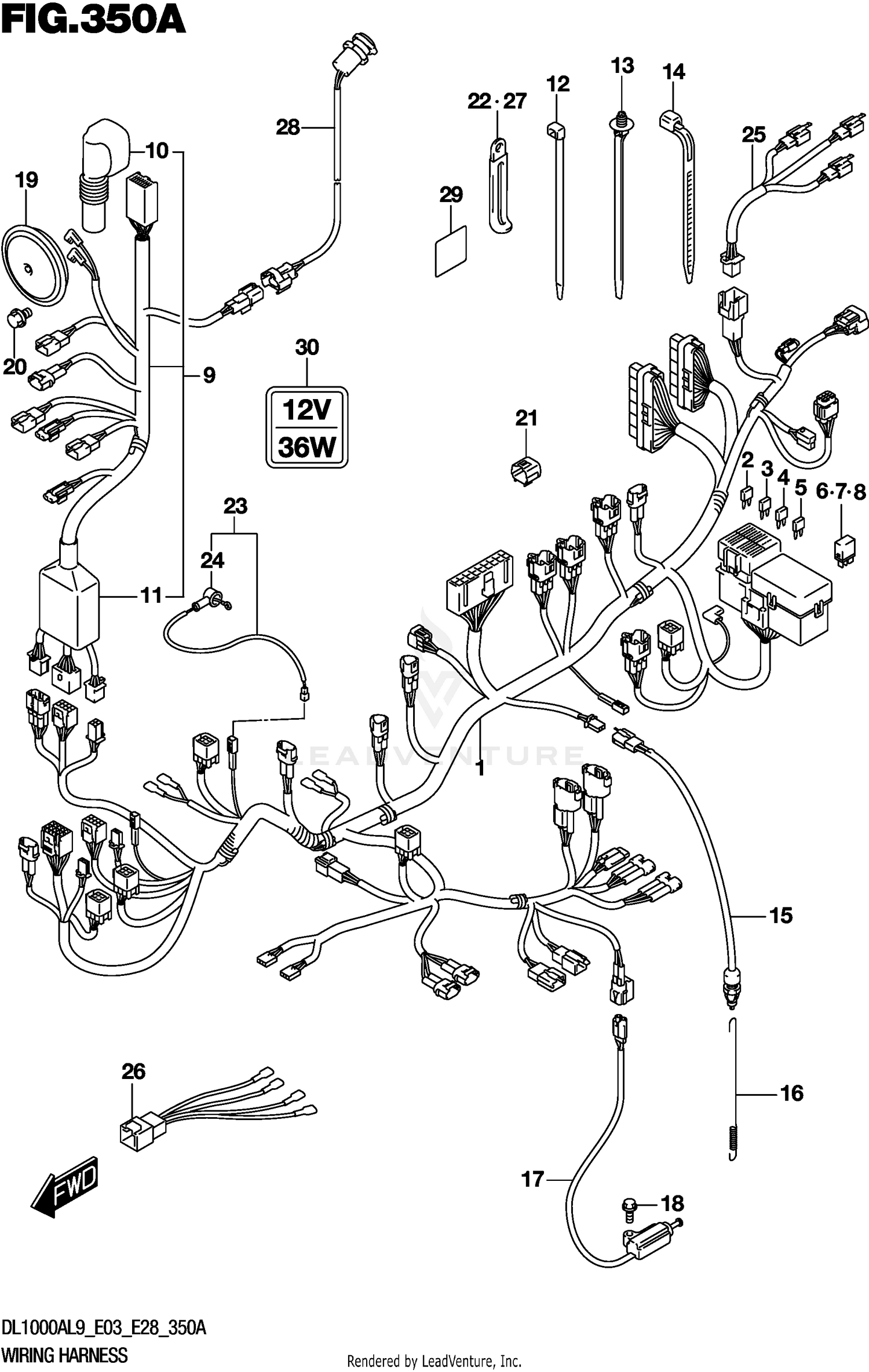 WIRING HARNESS (DL1000XAL9 E03)