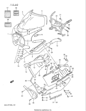 Cowling (model L 3cg) Schematic
