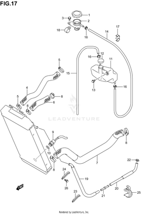Radiator Hose Schematic