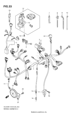 Wiring Harness (dl650k7) Schematic