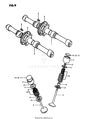Cam Shaft - Valve Schematic