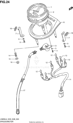 Speedometer (ls650l4 E03) Schematic
