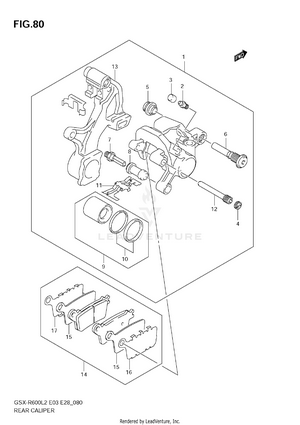 Rear Caliper Schematic