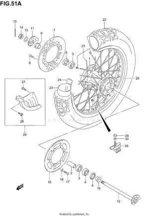 Rear Wheel (model K5) Schematic
