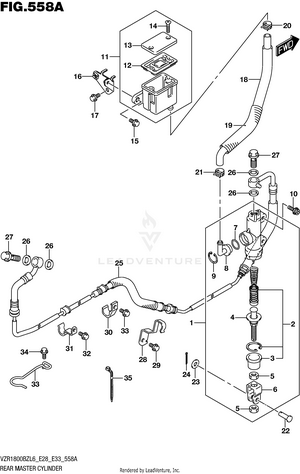 Rear Master Cylinder Schematic