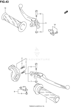 Handle Lever (sv1000sk3/sk4/sk5) Schematic