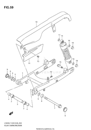 Rear Swinging Arm Schematic