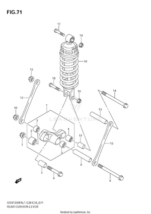 Rear Cushion Lever (e33) Schematic