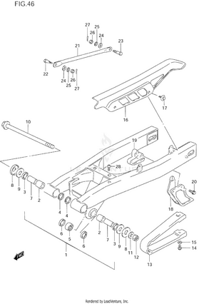 Rear Swinging Arm Schematic