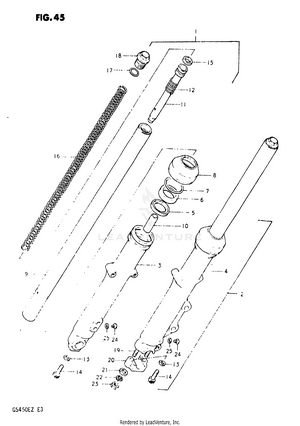Front Fork (model T Schematic