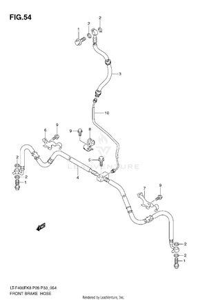 Front Brake Hose Schematic