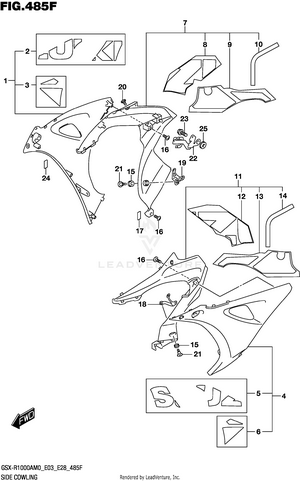 Side Cowling (gsx-r1000rza) Schematic