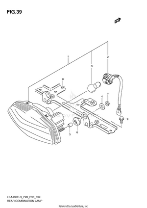 Rear Combination Lamp (lt-a400fl3 P33) Schematic
