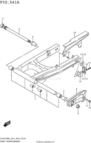 Rear Swingingarm Schematic