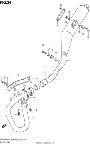 Muffler (dr-z400sl3 E33) Schematic