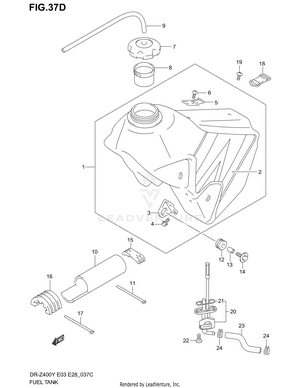 Fuel Tank (model K4) Schematic
