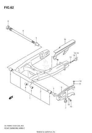 Rear Swinging Arm Schematic