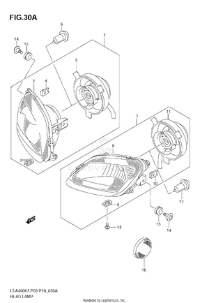 Headlamp (model K5) Schematic