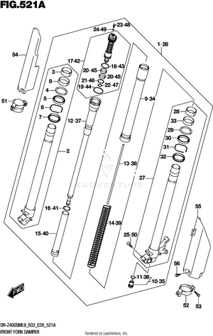 Front Fork Damper Schematic