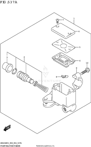 Front Master Cylinder Schematic