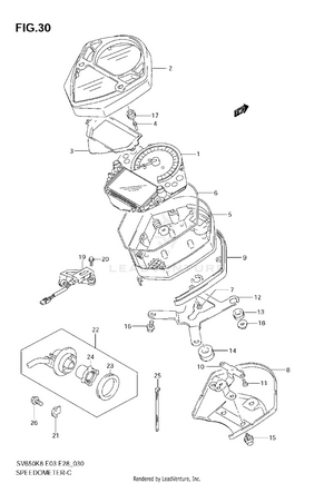 Speedometer (sv650k8) Schematic