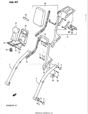 Pillion Rider Handle Schematic