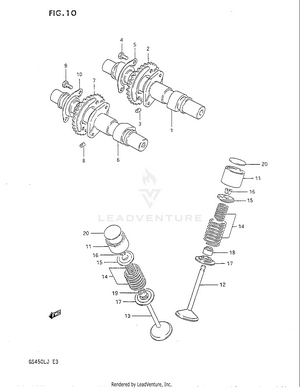Cam Shaft - Valve Schematic