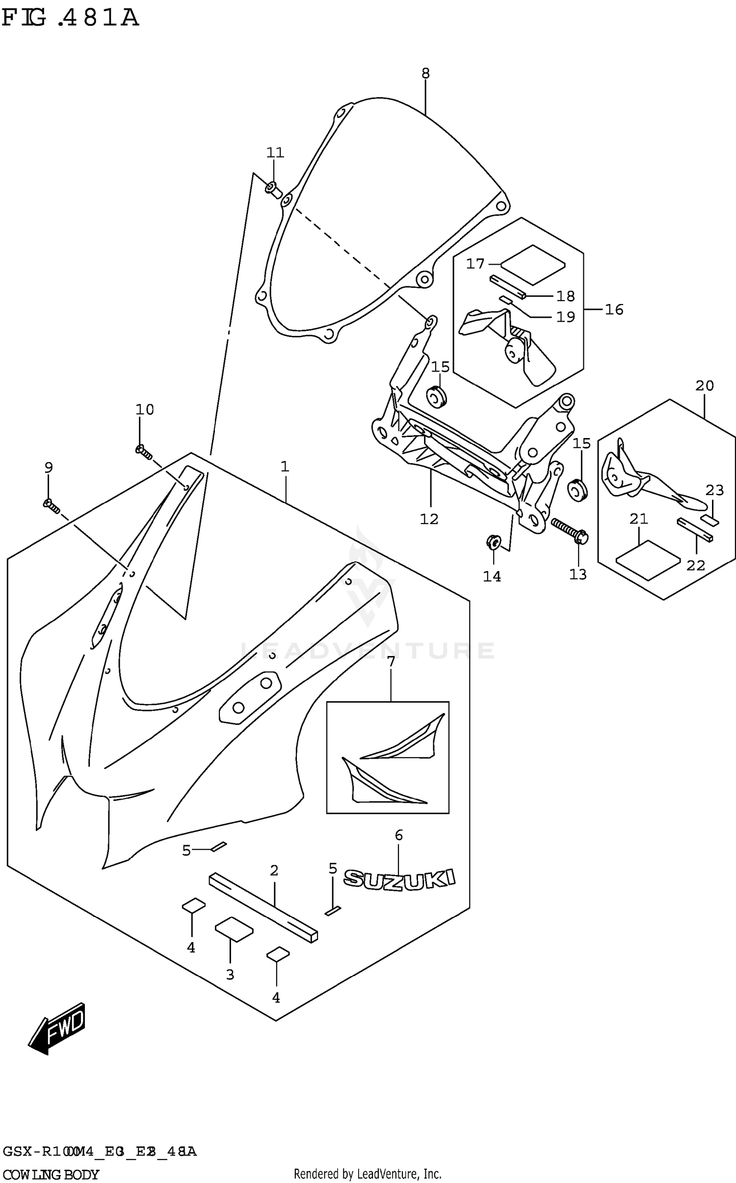 COWLING BODY (GSX-R1000A)