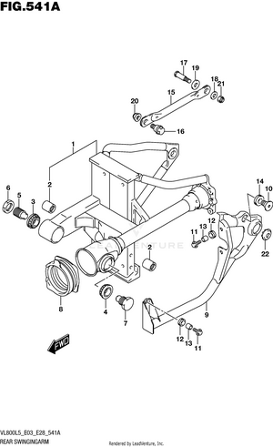 Rear Swingingarm Schematic