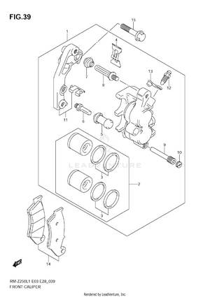 Front Caliper Schematic