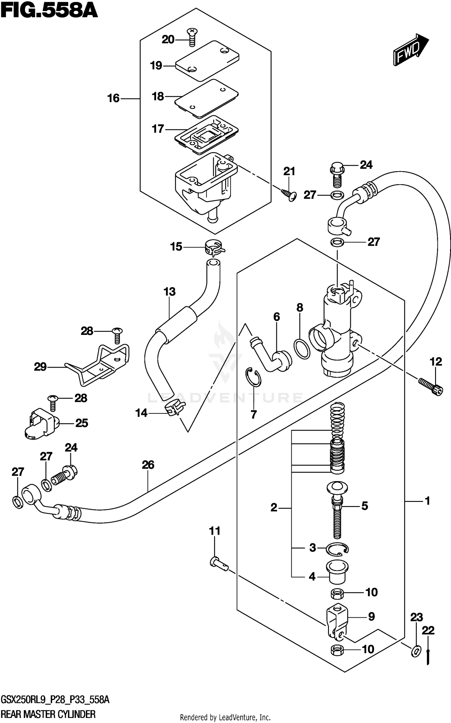 REAR MASTER CYLINDER