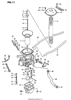 Carburetor (rear) Schematic