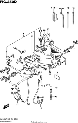 Wiring Harness (vl1500btl7 E28) Schematic