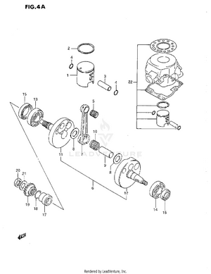 Crankshaft (j) Schematic