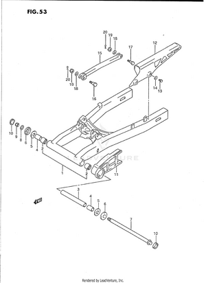 Rear Swinging Arm Schematic