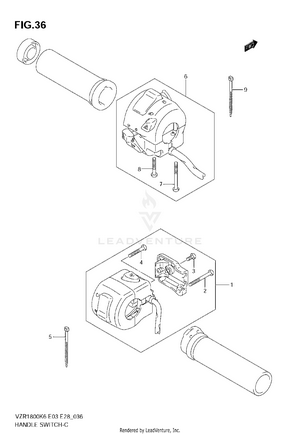 Handle Switch (vzr1800k6/k7/k8/k9,vzr1800zk7/zk8) Schematic