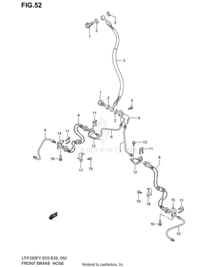 Front Brake Hose Schematic