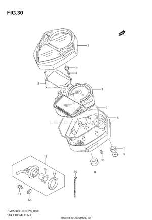 Speedometer (sv650sk3/sk4) Schematic