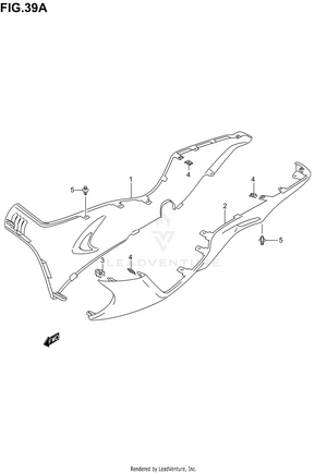 Side Leg Shield (model K4,an400k5/k6) Schematic