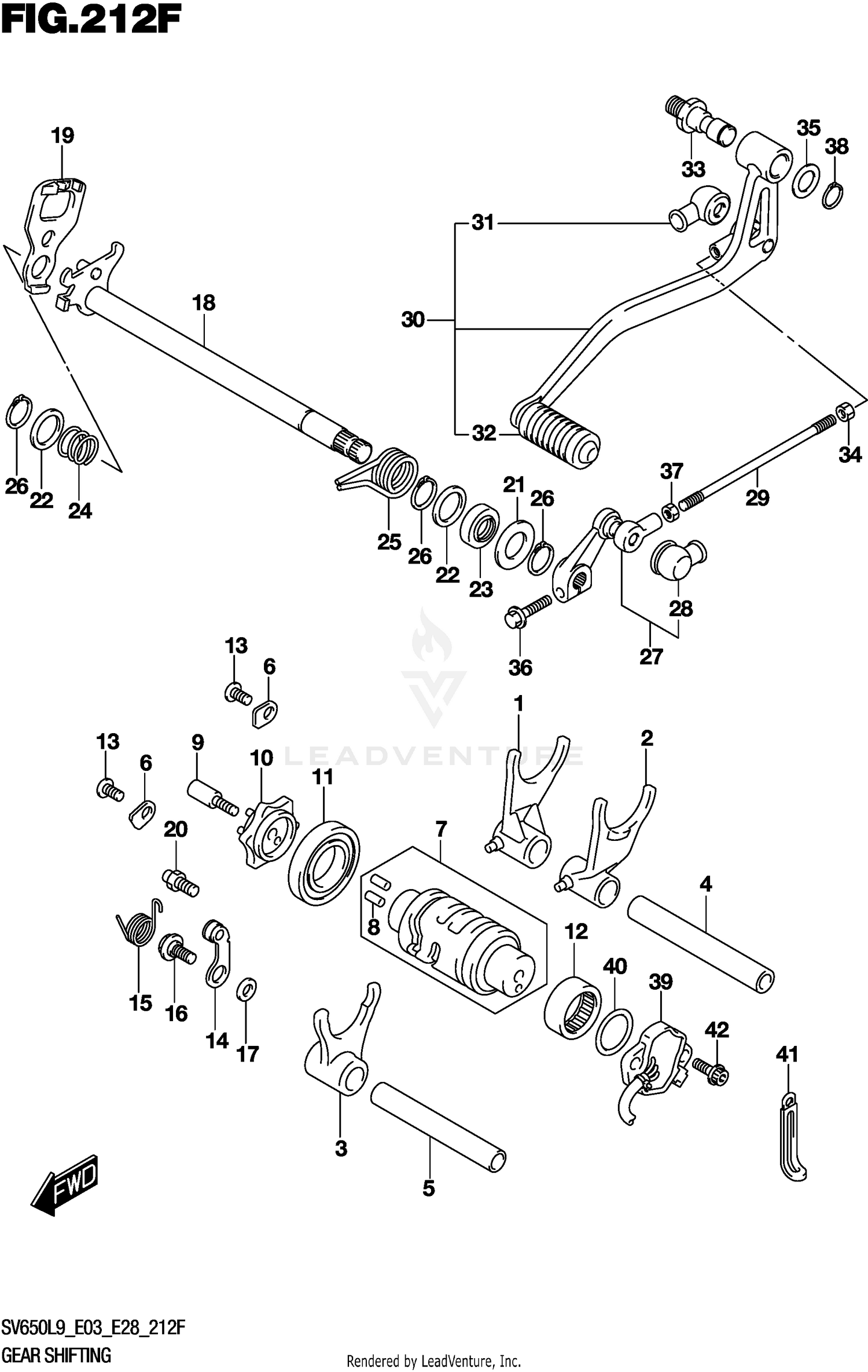 GEAR SHIFTING (SV650XAL9 E33)