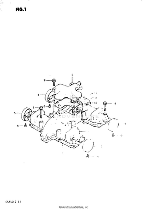 Cylinder Head Cover (model T Schematic