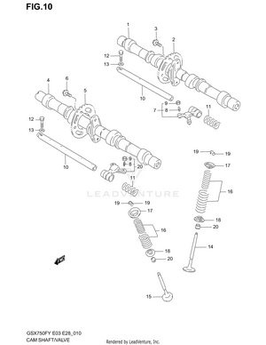 Cam Shaft - Valve Schematic