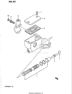 Clutch Master Cylinder (vs700glpg/glepg/glph/gleph) Schematic
