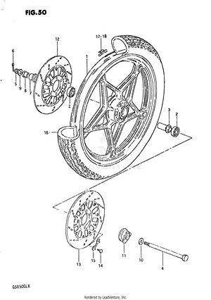 Front Wheel (model X) Schematic