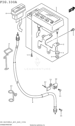 Speedometer (dr-z400sml5 E03) Schematic