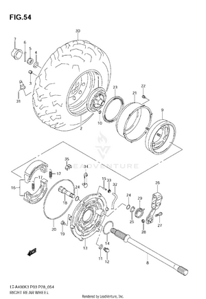 Right Rear Wheel Schematic