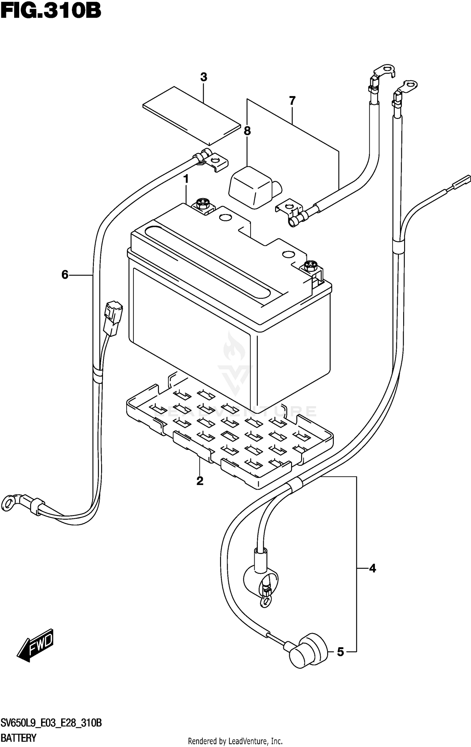 BATTERY (SV650L9 E33)