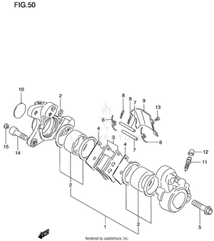 Front Caliper Schematic